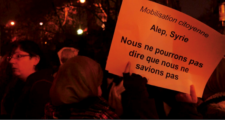 Alep, Syrie, arrêtez le massacre