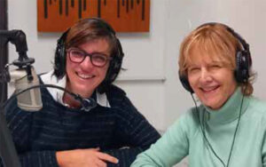 Pasteure Ingrit Prat de L'Epuma et Babeth Soulier-Laporte chez Radio FM Plus