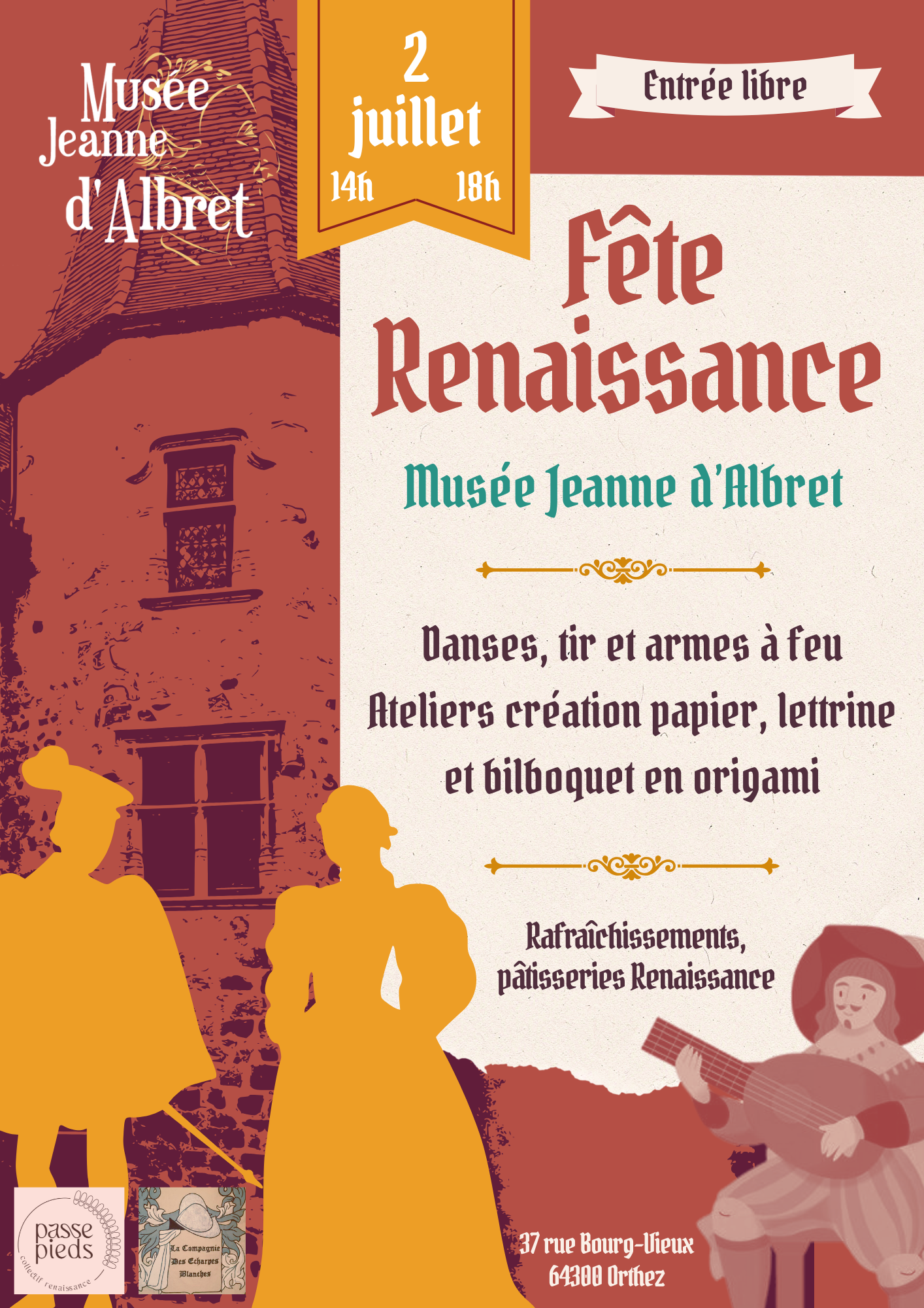 Musée Jeanne d’Albret : Fête Renaissance pour les 30 ans du musée