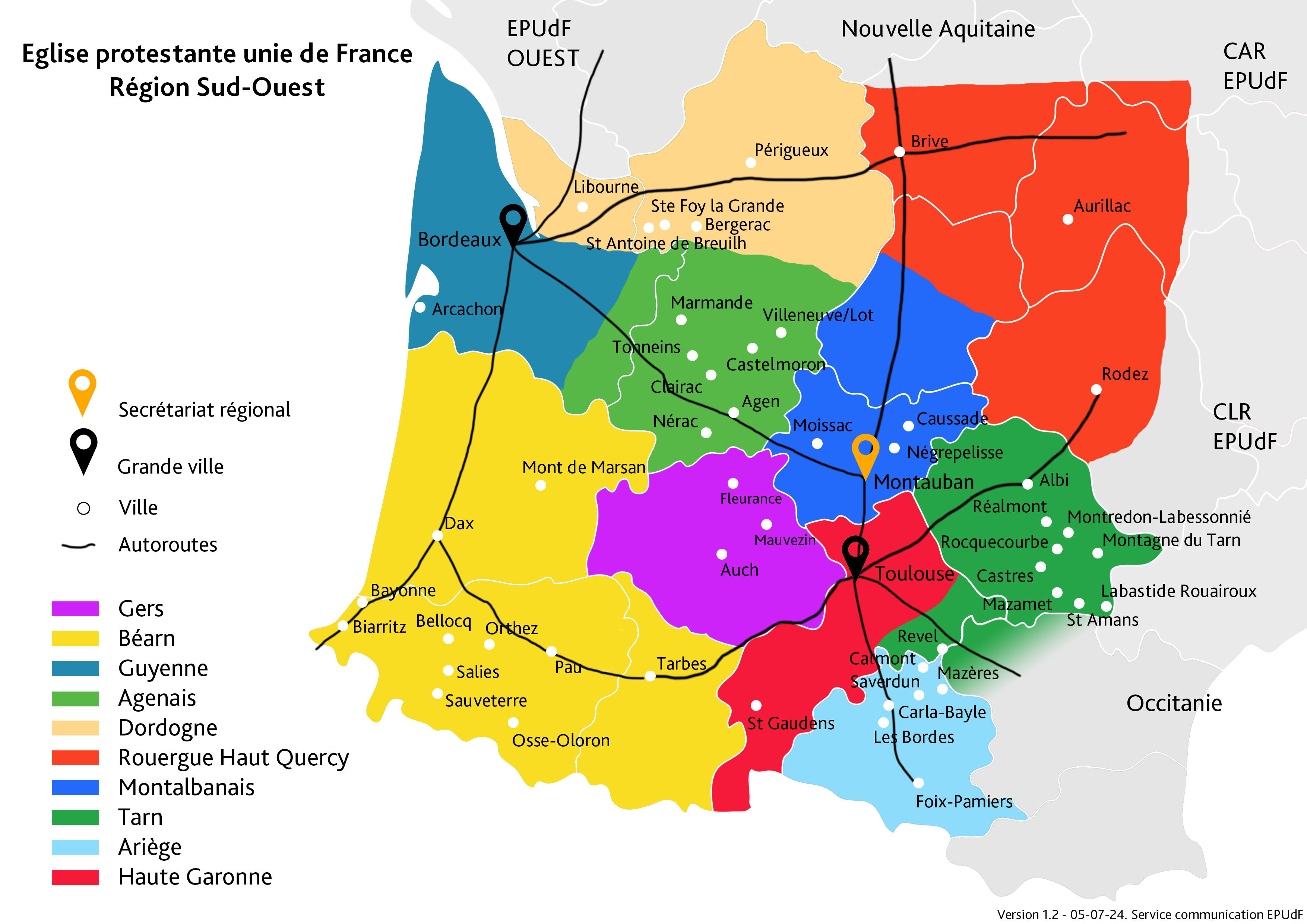 Nouvelles de l’Église protestante unie en région Sud-Ouest