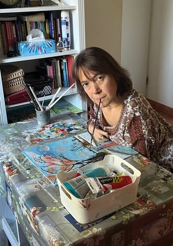 Sylvie Vari : peintre de la bouche et du coeur