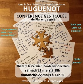 Conférence Gesticulée HUGUENOT – Peut-on rire avec les protestants ?