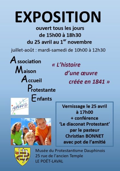 Exposition sur l&rsquo;association des maisons d&rsquo;accueil protestantes pour enfants