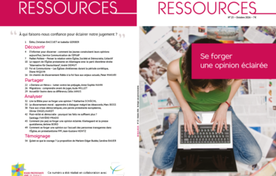 Revue Ressources : Se forger une opinion éclairée