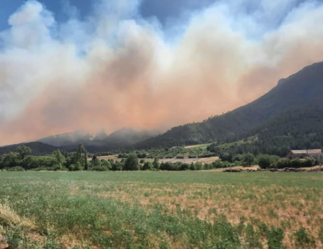 Violents incendies cet été dans le Diois : témoignages de paroissiens